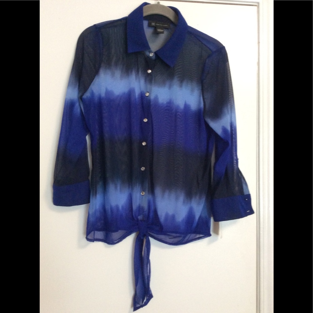 INC Tie front Blouse